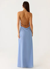 Le Soleil Halter Maxi Dress - Periwinkle