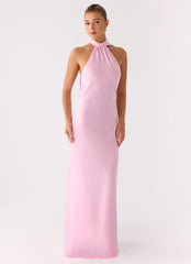 Keena Scarf Maxi Dress - Pink